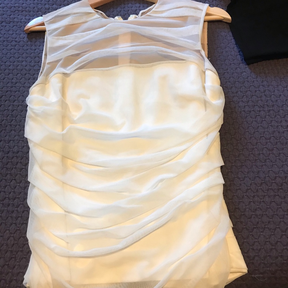 Versace, cream blouse, size 46